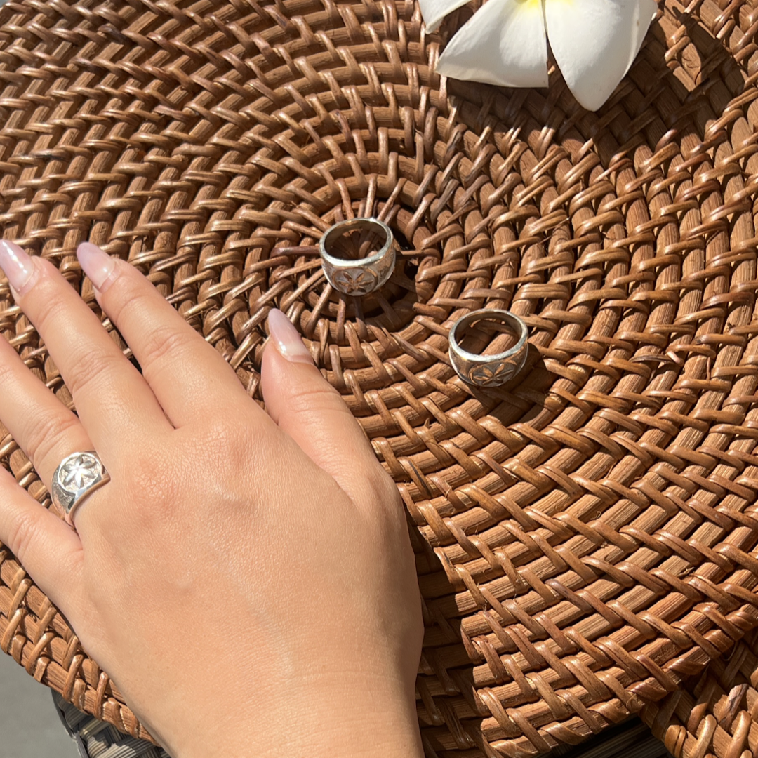 Flower of Life – Pure Silver Ring
