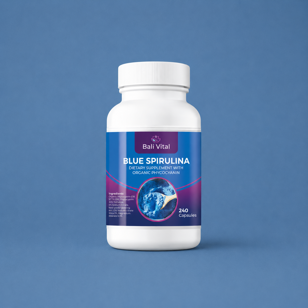 Blue Spirulina - 240 Capsules